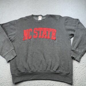 Vintage NC State Wolfpack Sweatshirt Mens Medium Gray College Fleece USA 90s